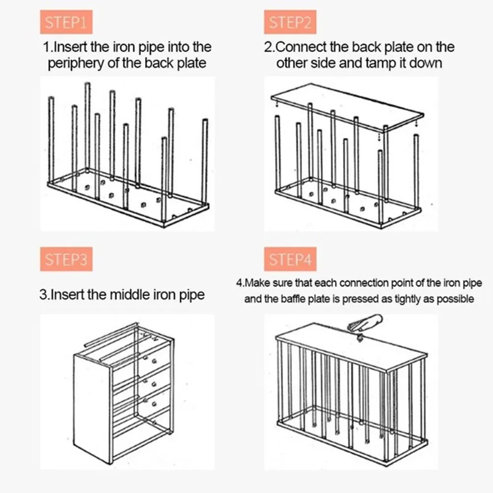 4 слоя Нержавеющая сталь обувь стеллаж для хранения Вешалка обуви Дисплей