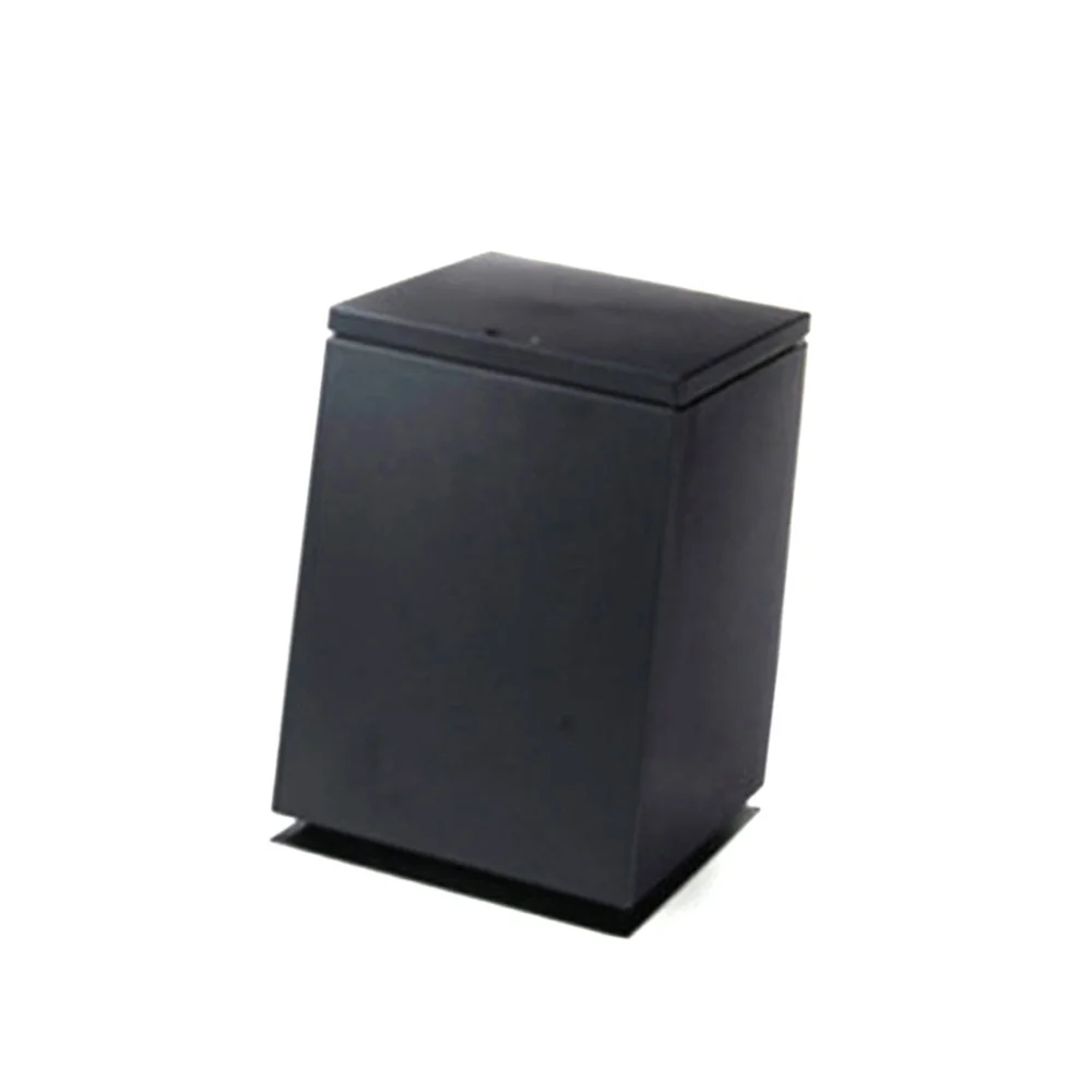 

Push Type Waste Bin Home Office Bathroom Trash Can Garbage Box Table Dustbin Sundries Bins (Black)