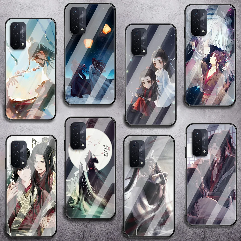 

Mo Dao Zu Shi MDZS Anime Phone Tempered Glass Case Cover For oppo realme find reno a c x3 gt 53 5 6 7 11 Pro 5g Cell 3D Painting