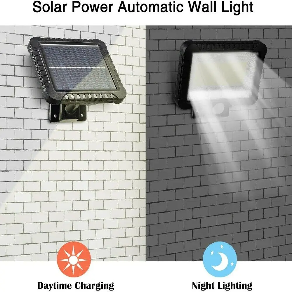 

100COB Solar Powered IP65 Waterproof Sensor Light LED Bulb Wall Lights Motion Sensor Sunlight Patio Garden Decoration Decor