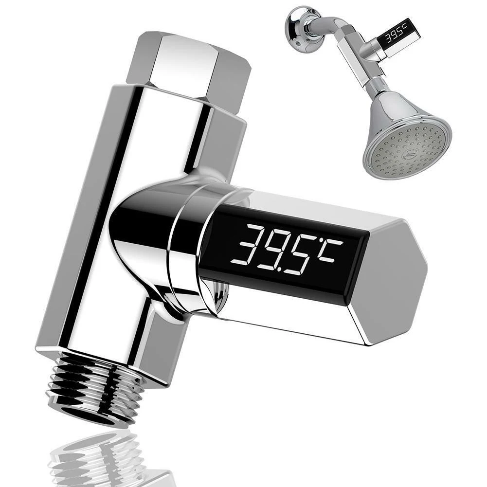 

Water Thermometer Waterproof Shower Temperature Bath Tester Digital Monitor Baby For Home Practical LED Display Self-Generating