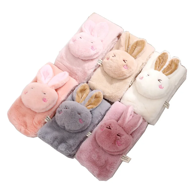 Fashion 2019 Winter Kids Scarves Cute Cartoon Rabbit Warm Boys Girls Short Scarf Collar Children | Аксессуары для одежды