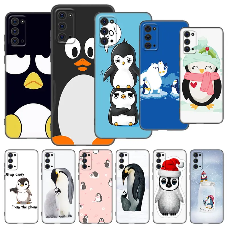 Милый милый чехол в виде пингвина для Samsung Galaxy M11 M12 M21 M51 M52 M32 5G M30 M31 S Note 10 Lite 20 Ultra J2 J6