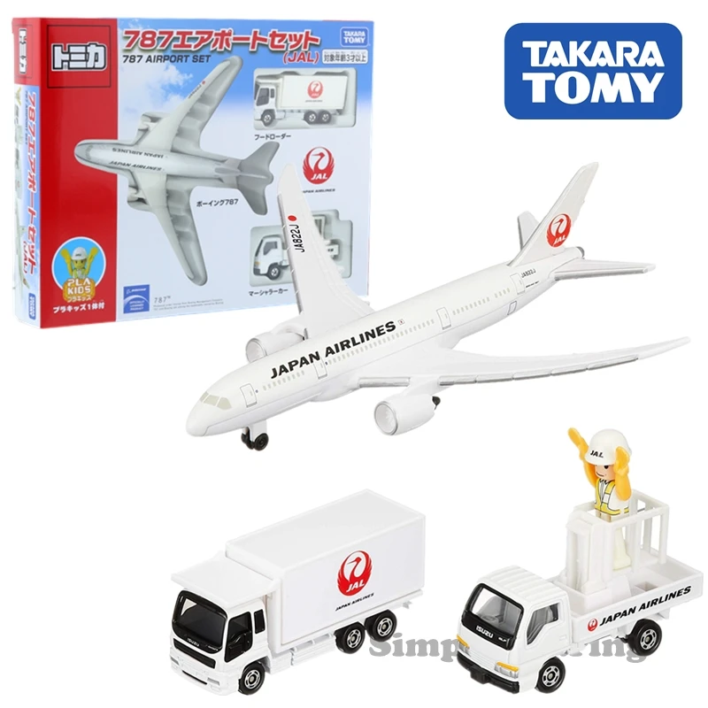 for sale online Takara Tomy Tomica Boeing 787 Airport Set jal