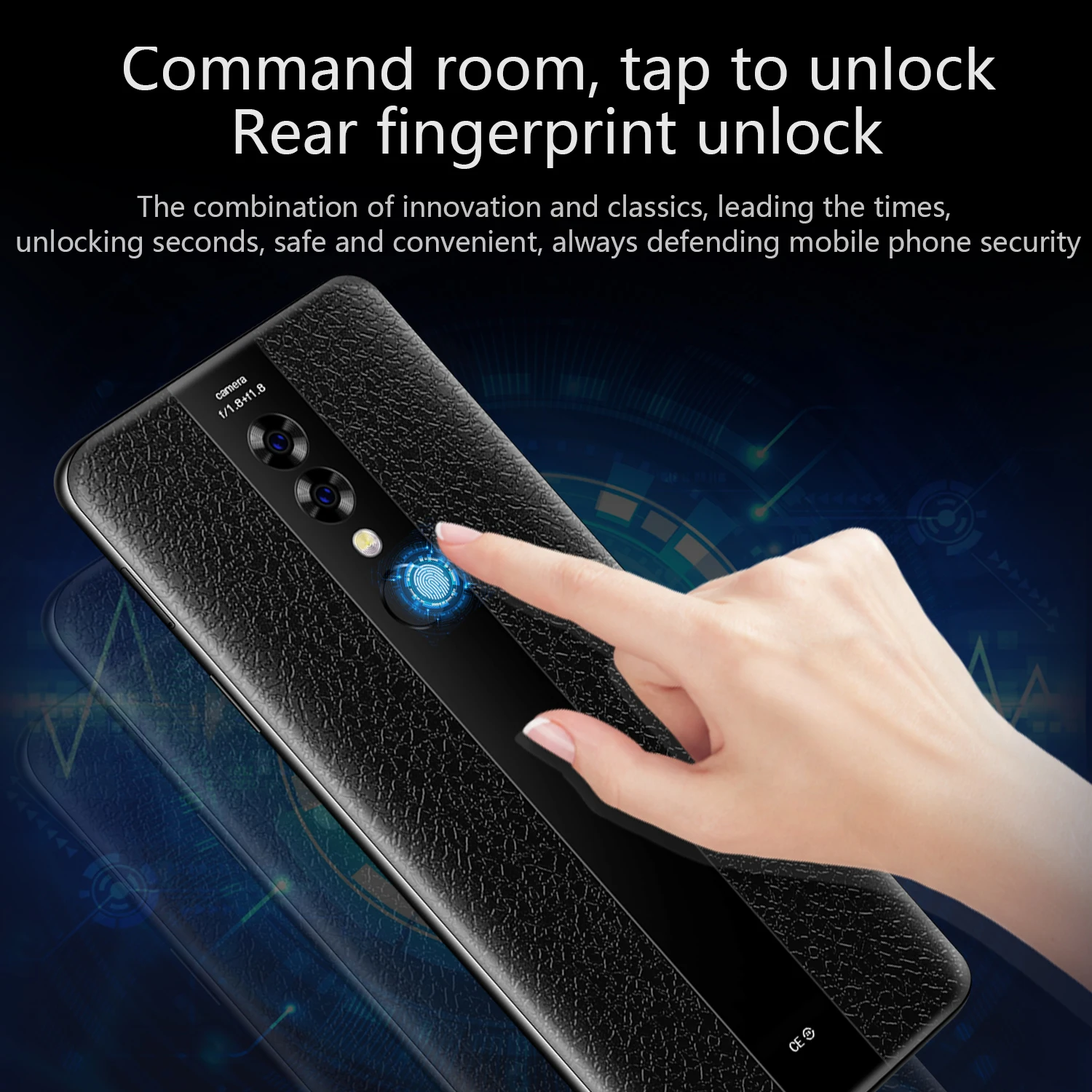 Смартфон 6 2 дюйма Mate23 мобильный телефон Капля воды экран с роскошным кожаным