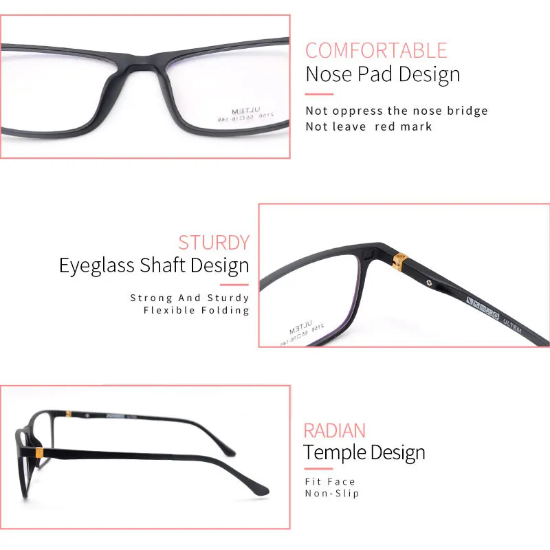 

KANDREA Ultralight Square Anti Blue Ray Glasses Frames Women Computer Eyewear Men Optical Eyeglasses Prescription Spectacles