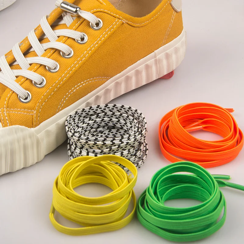 

1Pair New Elastic Cross Buckle ShoeLaces 1 Second Quick No Tie Shoe laces Adult Kids Unisex Sneakers Shoelace Lazy Laces Strings