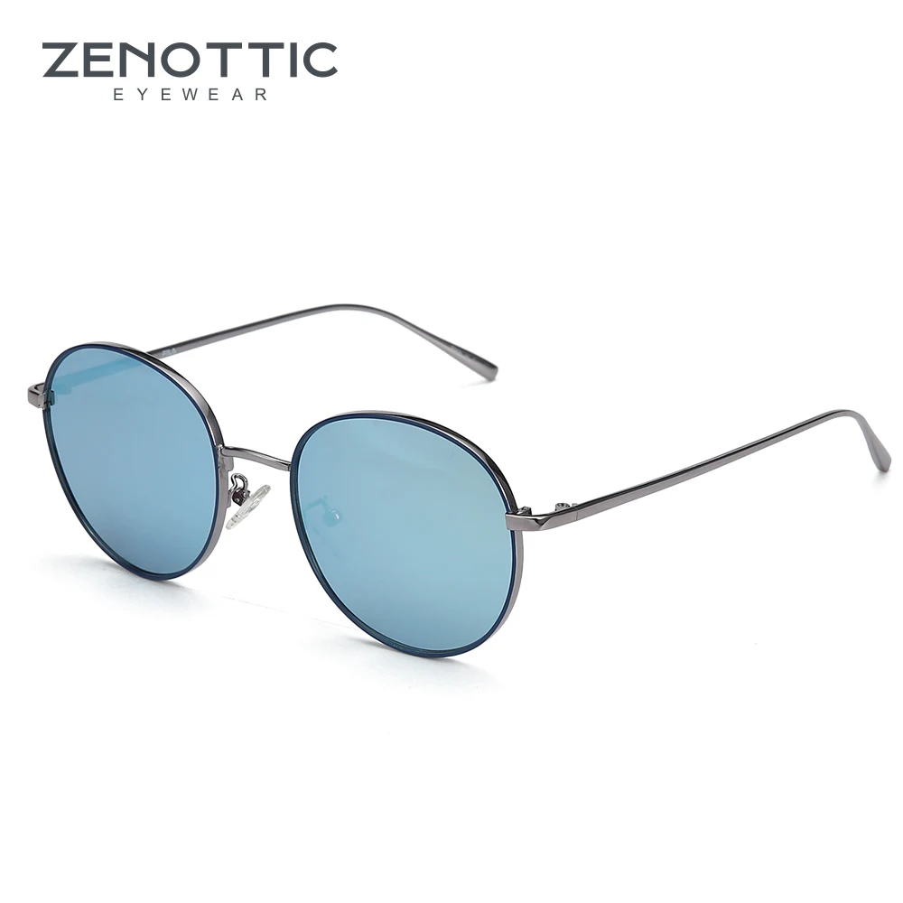 Солнцезащитные очки ZENOTTIC женские поляризационные в круглой металлической