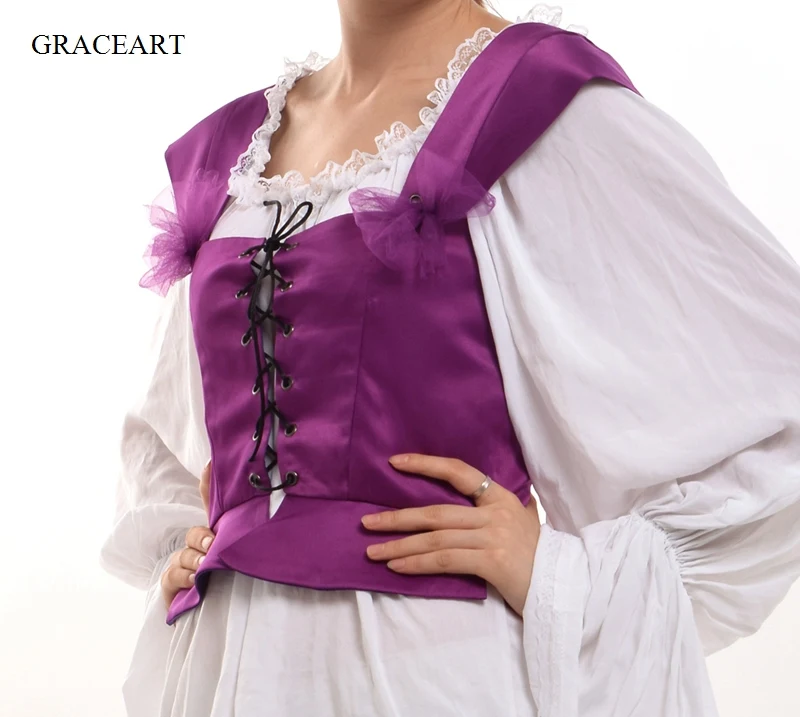 Женский корсет для девушек топы Ренессанс девичья жилетка тонкий средневековый