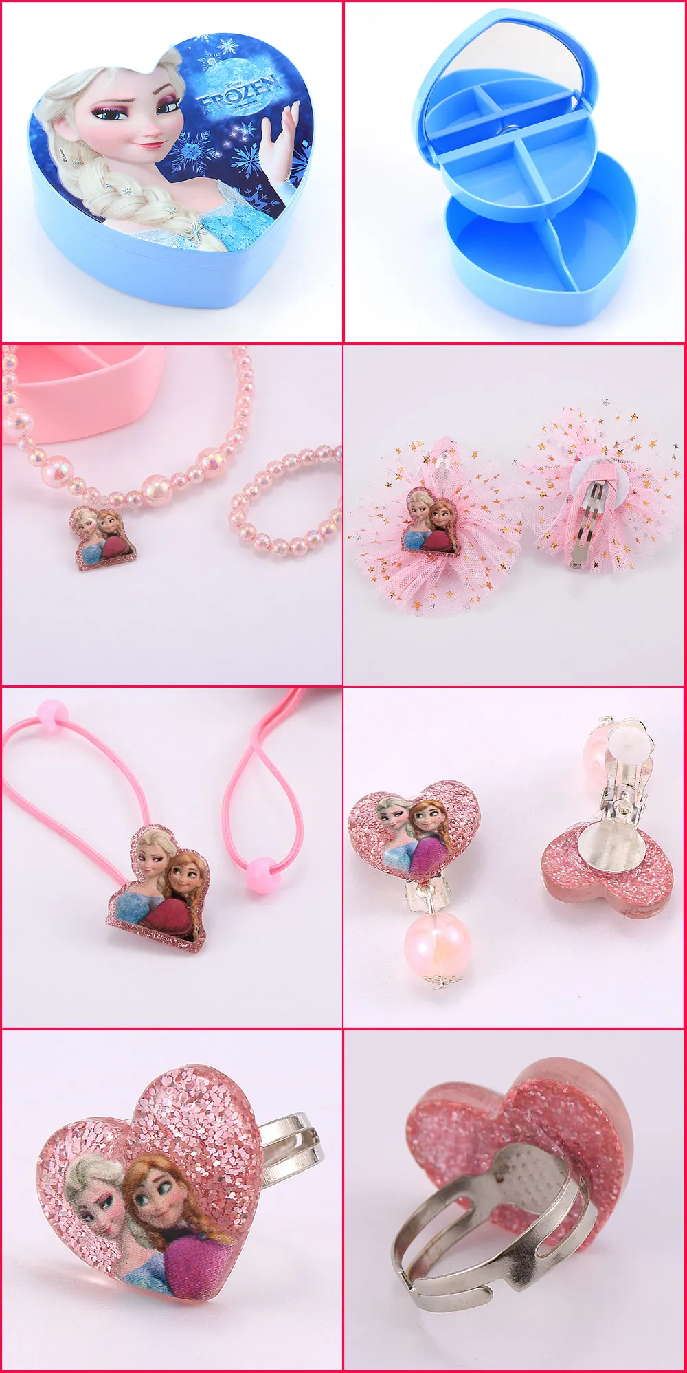 Hello kitty Аксессуары для волос Набор заколки для волос эластичные ленты для волос Детские Девочки ожерелья, браслеты, ювелирные изделия подарки на Рождество и день рождения