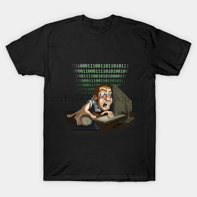 Мужская футболка для компьютерного ботана Geek Hacker с принтом Футболки |