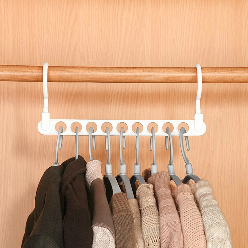 PP Multifunctional Clothing Hangers Organizer Wardrobe Storage Cabinet Home Clothes Storage Organization Accessories supplies