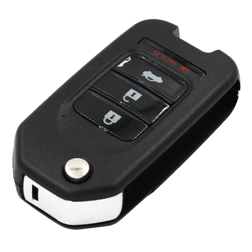 3+1/4 Button Upgraded Folding Flip Remote Car Key Fob 313.8MHZ with T5 Chip FCC ID: OUCG8D344HA for Honda CR-V 2002 2003 2004 | Автомобили