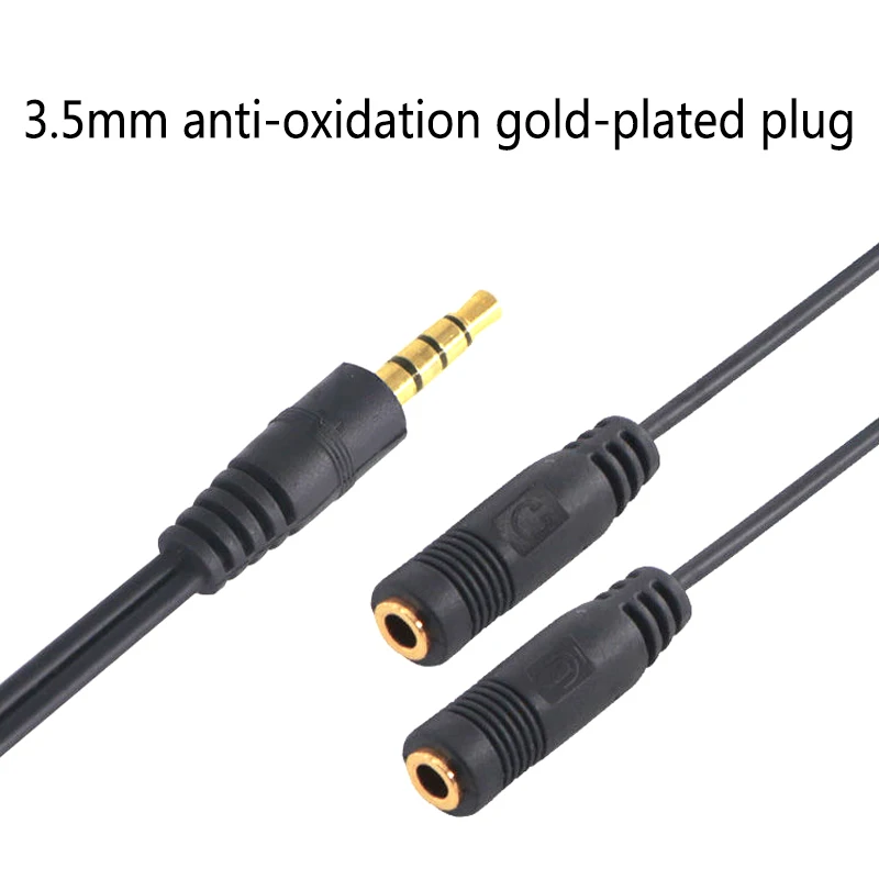 Аудиокабель для наушников 20 см комбинированный микрофон универсальный