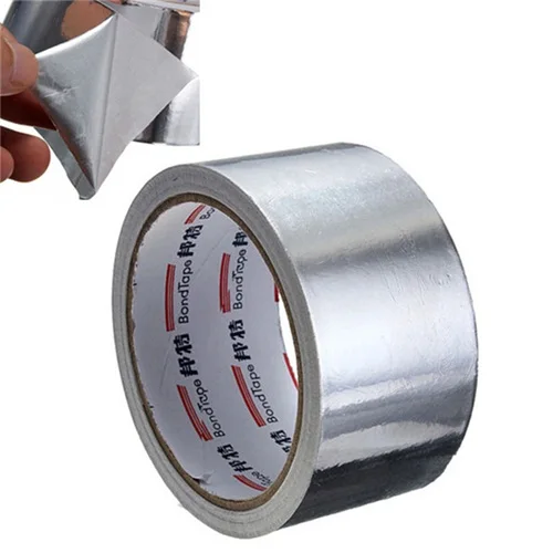 

5cm*17m Useful Aluminium Foil Adhesive Sealing Tape Thermal Resist Duct Repairs Tape Heat-resisting Waterproof Conductive
