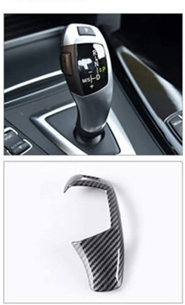 

Semoic 2Pcs Car Gear Shift Knob Cover for BMW F20 F30 F31 F34 X5 F15 X6 F16 - General Section & Sports Section