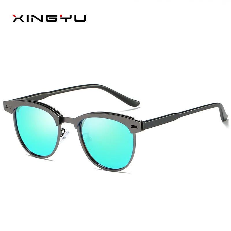 Брендовые дизайнерские поляризованные мужские классические солнцезащитные