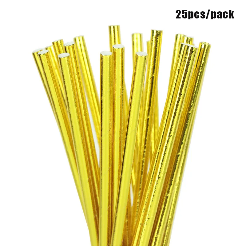 Straw LINVIERLOVE 10 шт./упак. с рисунком «маленькая русалочка» бумажный стаканчик, тарелка шляпа для детей с днем рождения золотым ободком Одноразовая посуда для вечеринок Поставки - Цвет: Straw
