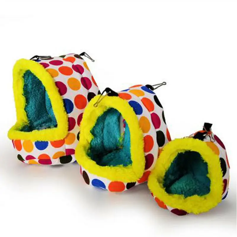 Новое модное домик для домашних животных плюшевая птичья пещера клетка теплая