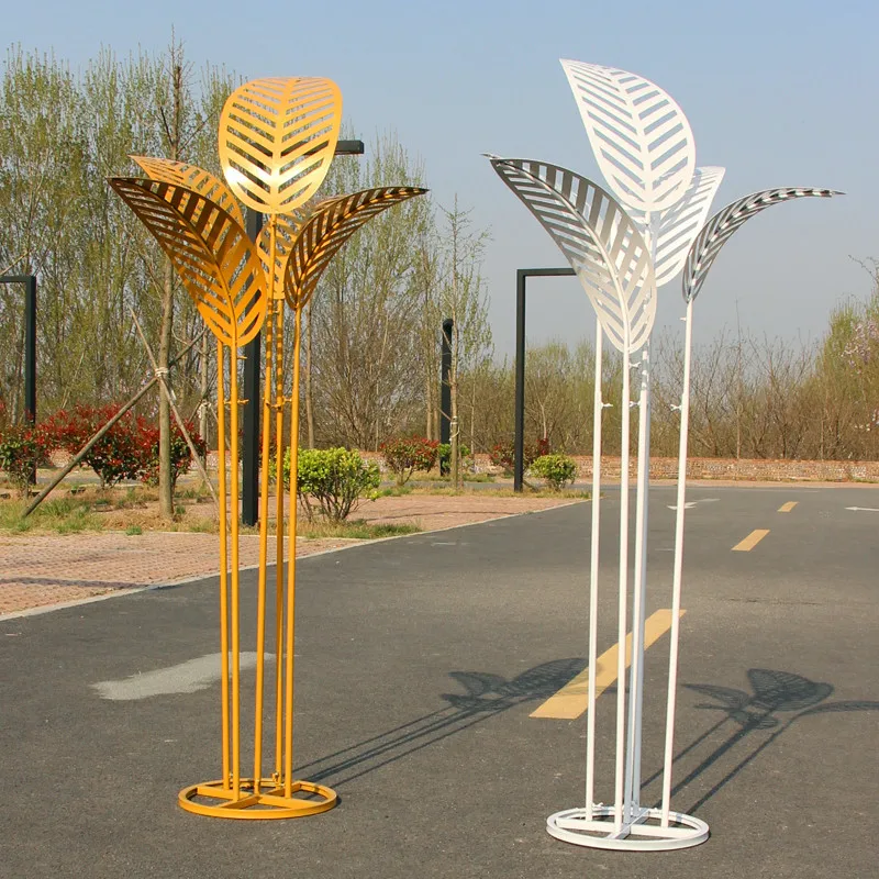 HVAYI-nuevos accesorios de boda, hojas de &aacute;rbol de pl&aacute;tano de hierro forjado, tama&ntilde;o libre, decoraci&oacute;n de escenario de boda y vacaciones, Fondo en forma de T-0