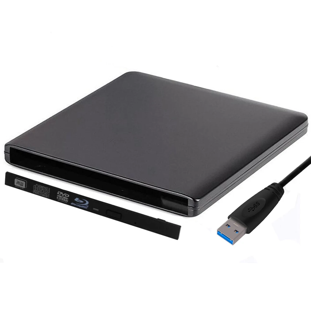 Тонкий твердый пластиковый USB 3 0 SATA 9 0/9 5 мм внешний корпус для DVD CD-ROM чехол