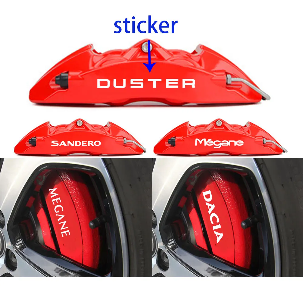 For Renault Megane Scenic Dacia Duster Sandero Logan Clio Laguna HI-TEMP PREMIUM BRAKE CALIPER DECALS STICKERS CAST VINYL | Автомобили и