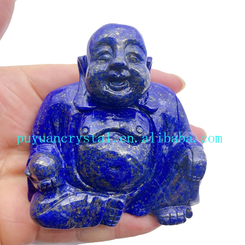 Статуя Будды из натурального кристалла резная статуя лазурита исцеляющая