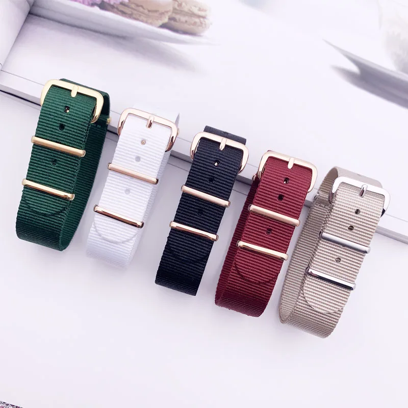 

MARK YOUR TIME Nylon Watch Strap 20mm 18mm for HUAWEI watch band Stainless Steel Buckle Strap