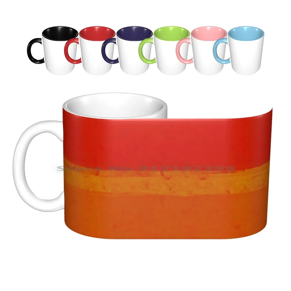 

Imagining Rothko I Ceramic Mugs Coffee Cups Milk Tea Mug Red Orange Yellow Rothko Abstract Painting Color Field Rothko Inspired