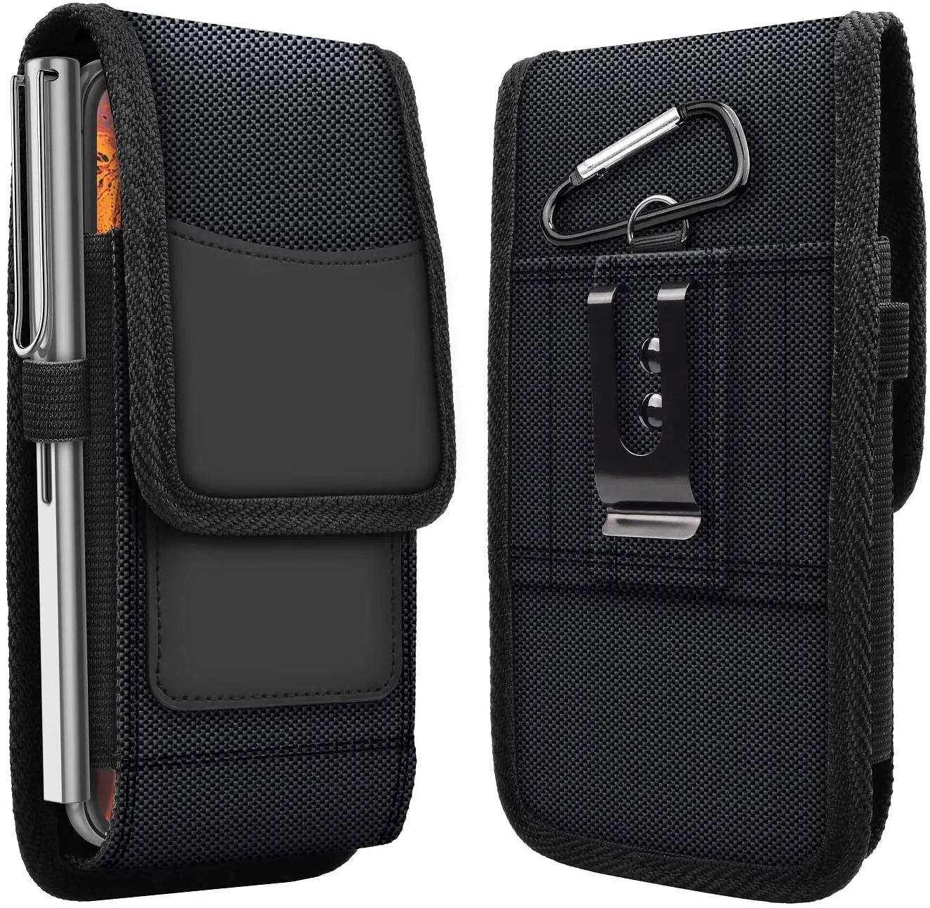 

For iPhone 7 6 6S 8 Plus Vertical MAX holster card Oxford nylon belt mobile phone Fanny pack For iPhone 11 12 Pro X XR XS Max