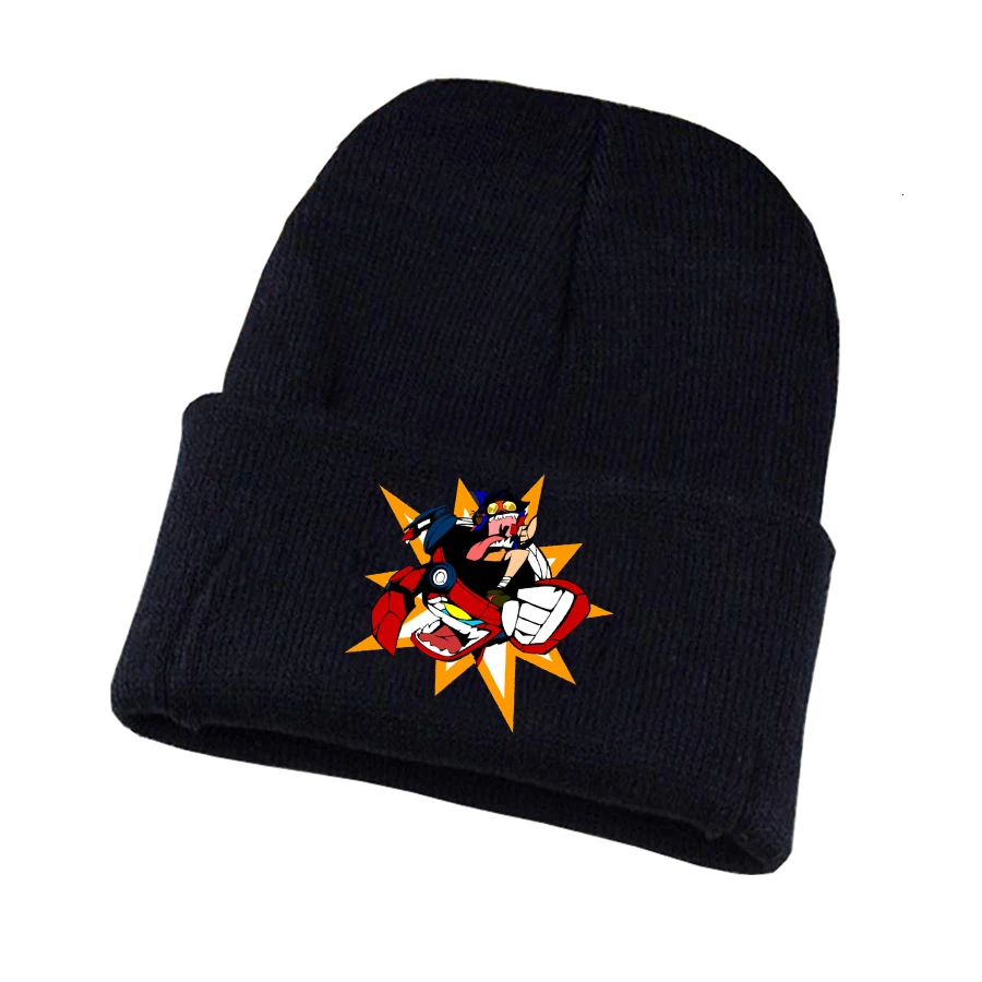

anime Tengen Toppa Gurren-Lagann Knitted hat Cosplay hat Unisex Print Adult Casual Cotton hat teenagers winter Knitted Cap