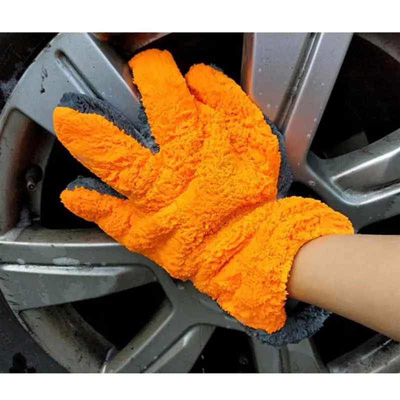 1 шт. двусторонние перчатки для мойки автомобиля такси|Губки тряпки и щетки| |