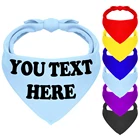 Бандана для собак, аксессуары для домашних питомцев, хлопковый банданы на заказ, нагрудник для собак, щенков, чихуахуа, маленький и средний размер