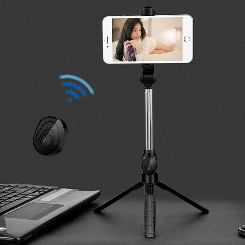 Беспроводная селфи Палка с bluetooth мини Трипод раздвижной складной монопод для iPhone