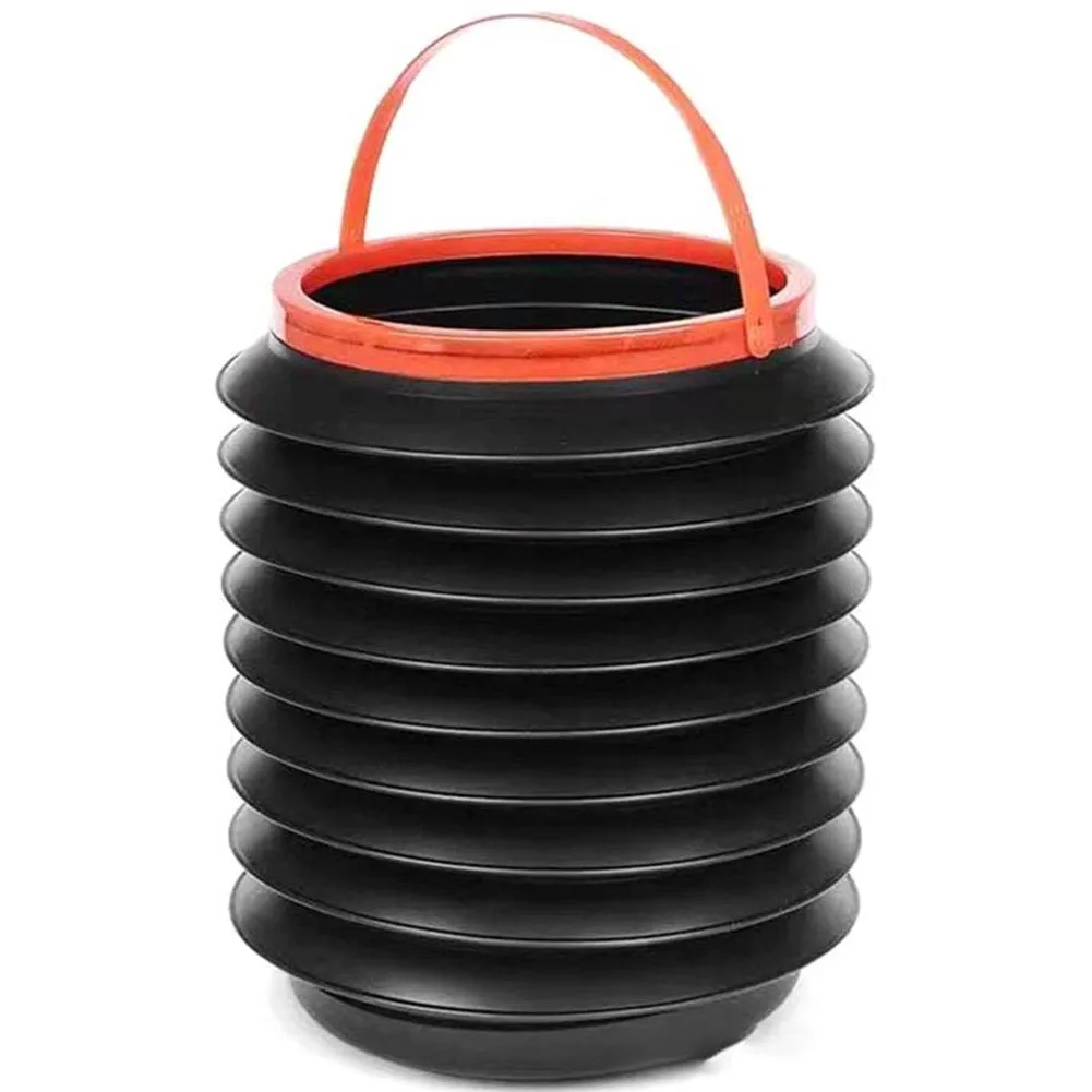 Auto Round Leak-proof Folding Storage Bin Car Portable Telescopic Trash Can Mini Household Outdoor Retractable Water Bucket 4L C |