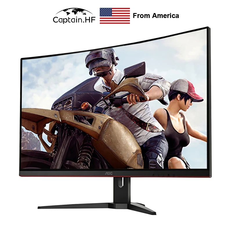 

US Captain AOC C32G1 32" Curved Frameless Gaming Monitor, FHD 1920x1080, VA Panel, 1ms MPRT, 144Hz, FreeSync Display
