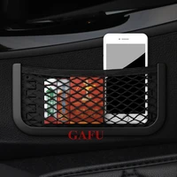 car styling storage net bag accessories sticker phone holder universial size for auto home multifunction storage mesh