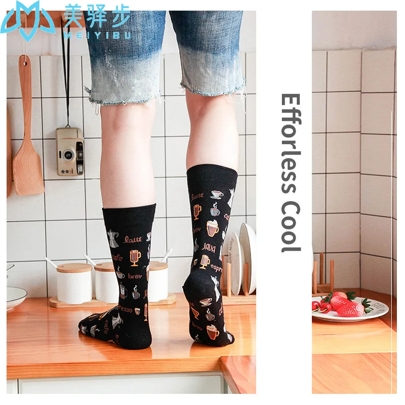 100 Pairs Adults Tsocks Cotton Fashion Stockings Autumn and Winter Stockings Funny