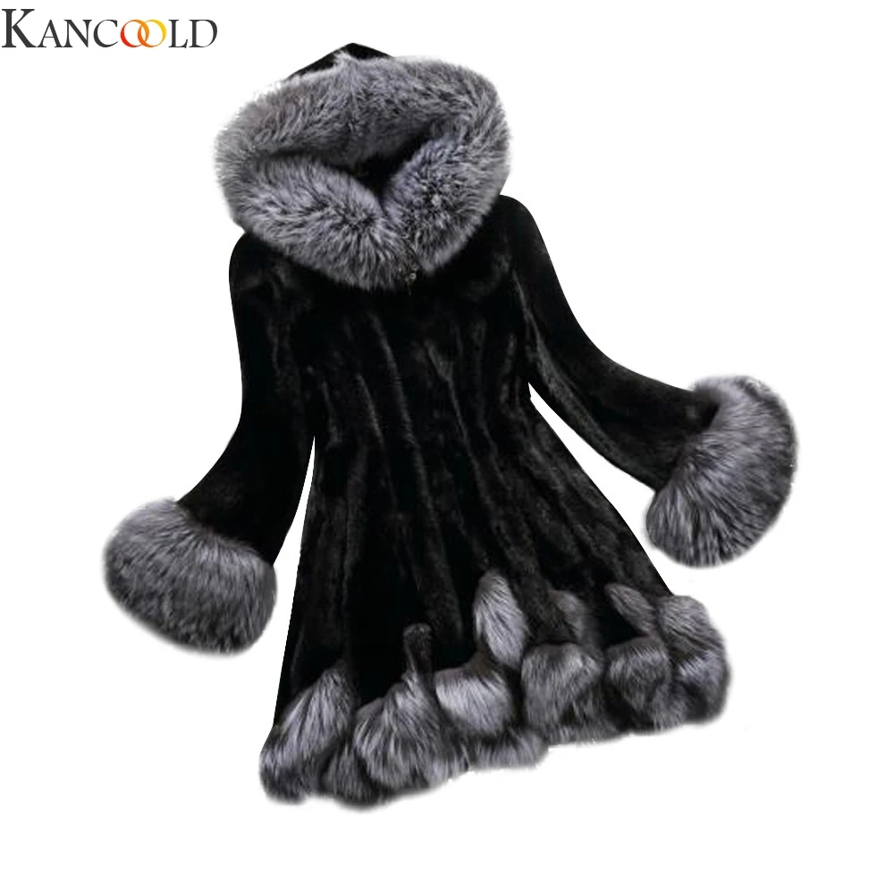 Новинка дизайнерское Женское пальто KANCOOLD из искусственной кожи с длинным