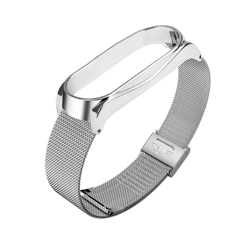 

Wrist Strap Stainless Steel Bracelet Belt Wristband Loop for Xiaomi Mi Band 3 @M23