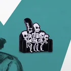 The-Simpsons семьи скелета на диван женский значок модный подарок на Хэллоуин