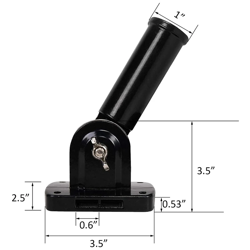 2 in 1 Multifunctional Adjustable Flagpole Bracket Heavy Duty Aluminum All Weather Flag Holder Wind Resistant | Дом и сад