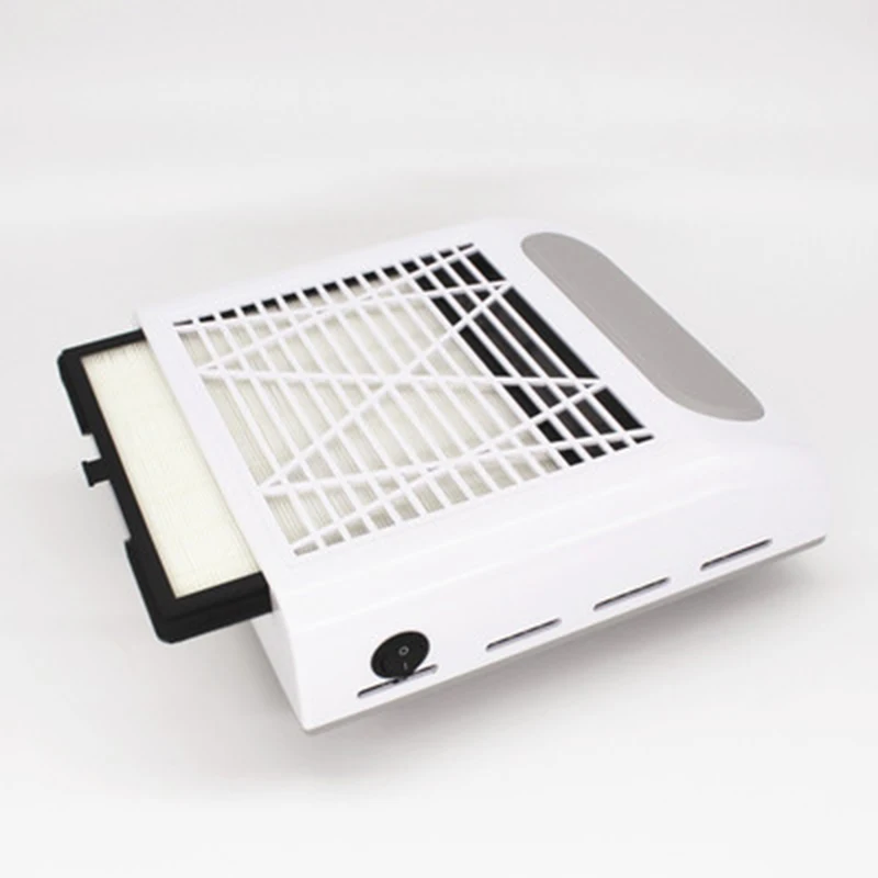 Всасывающий пылеуловитель для ногтей 80 Вт вентилятор пыли пылесос маникюра