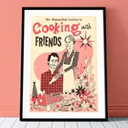 Кухонная Картина на холсте Ганнибал кулинарная книга плакат для готовки с друзьями Настенная картина в скандинавском стиле для гостиной домашний Декор без рамки