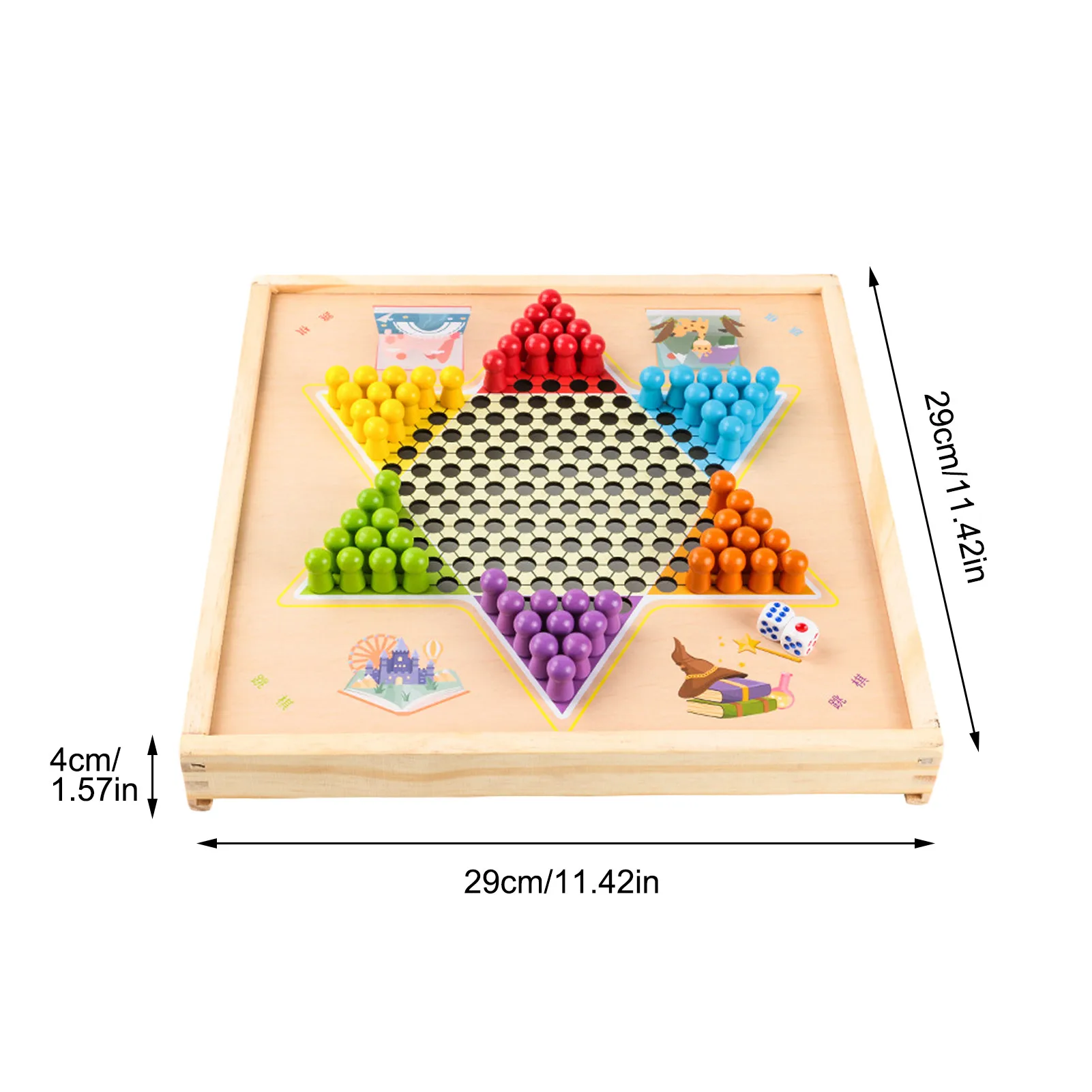 

Multifunctional Game Chess Box Parent-child Double Board Game Battle Toy Chess Children's Educational Early Education Toy