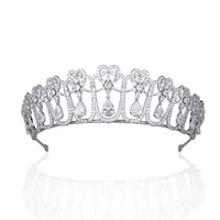 classic europe royal tiaradrop crystal bride tiaras for bridepromparty head accessories ch10411