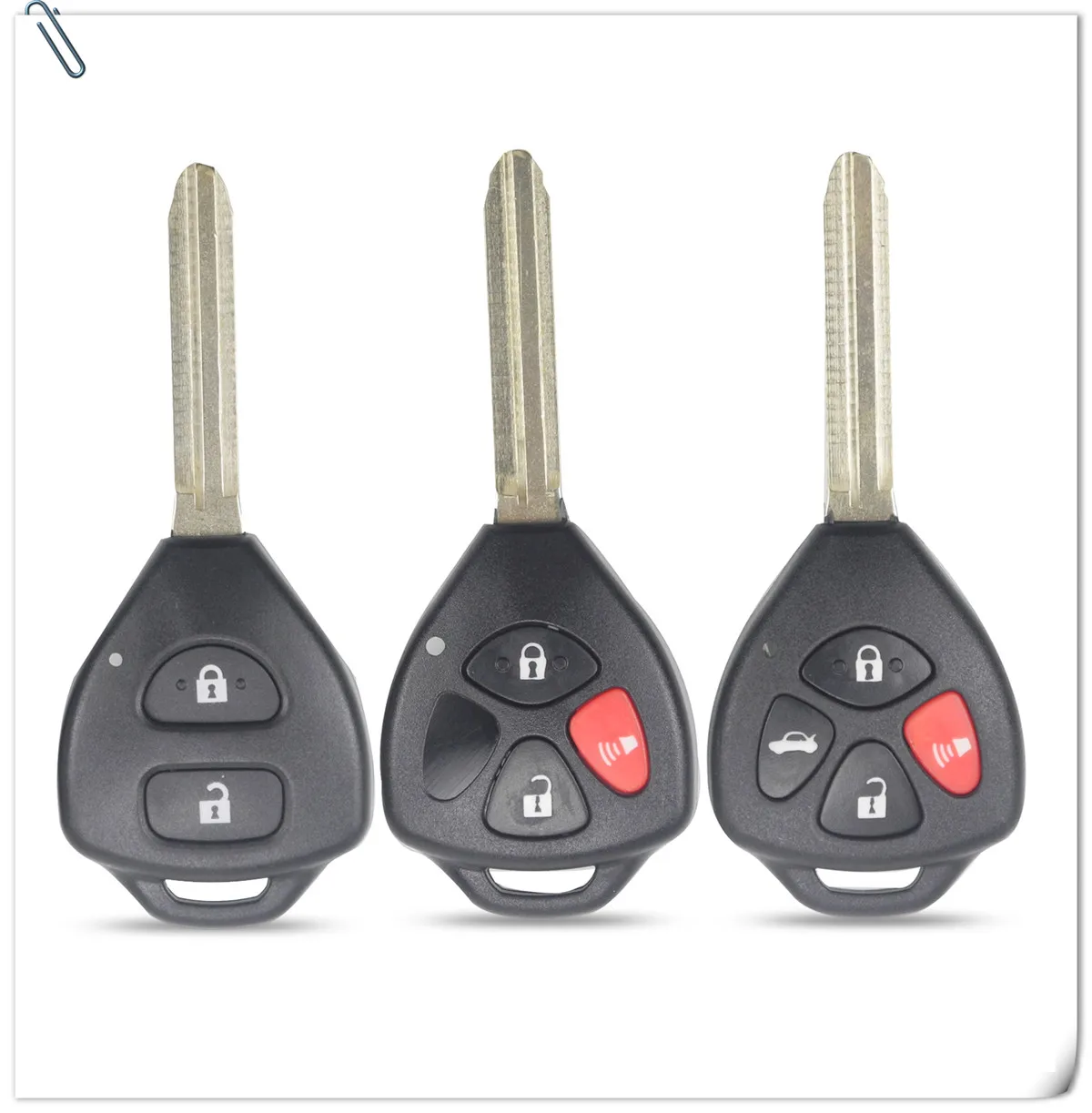 Jingyuqin 2/3/4 кнопки дистанционного ключа оболочки для Toyota Camry ключ для Toyota Camry, Avalon, corolla матрица RAV4 Venza Yaris замена пустой чехол
