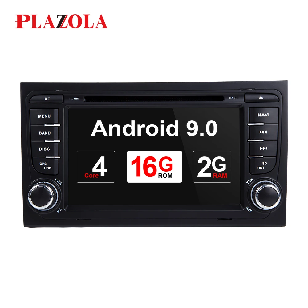 Автомобильный DVD плеер 2DIN Android 9 0 с GPS для Audi A4 B6 B7 S4 RS4 SEAT Exeo 2002 2008 автомобильное