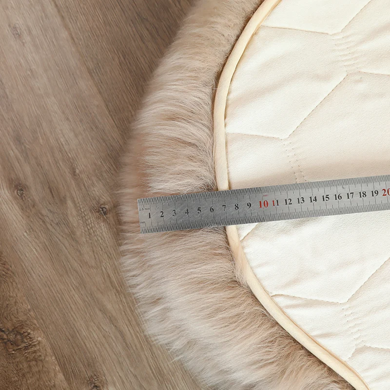 저렴한 꽃 모양의 정품 양모 모피 깔개, 따뜻한 부드러운 진짜 양 모피 지상 매트, 모피 머리맡의 카펫을 선택