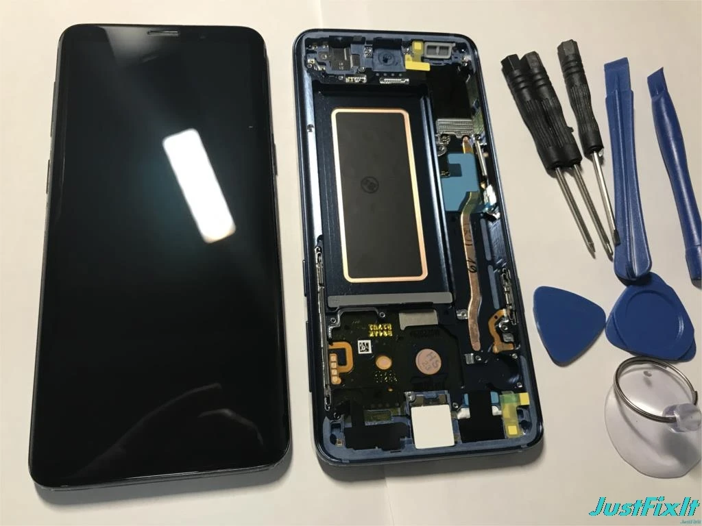 Для samsung Galaxy S9 G960 G960F дефект сжигаемый в тени ЖК-дисплей с сенсорным экраном дигитайзер Super AMOLED
